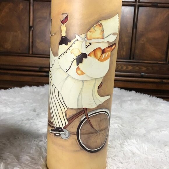 NWOT Tri-Coastal Design Tandem Bicycling Wine Chefs Wine Tube w/ Lid & Gift Tag - Picture 4 of 12